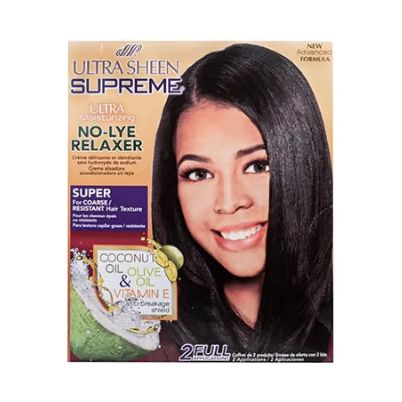 Ultra Sheen No Lye Relaxer Value Kit -Super