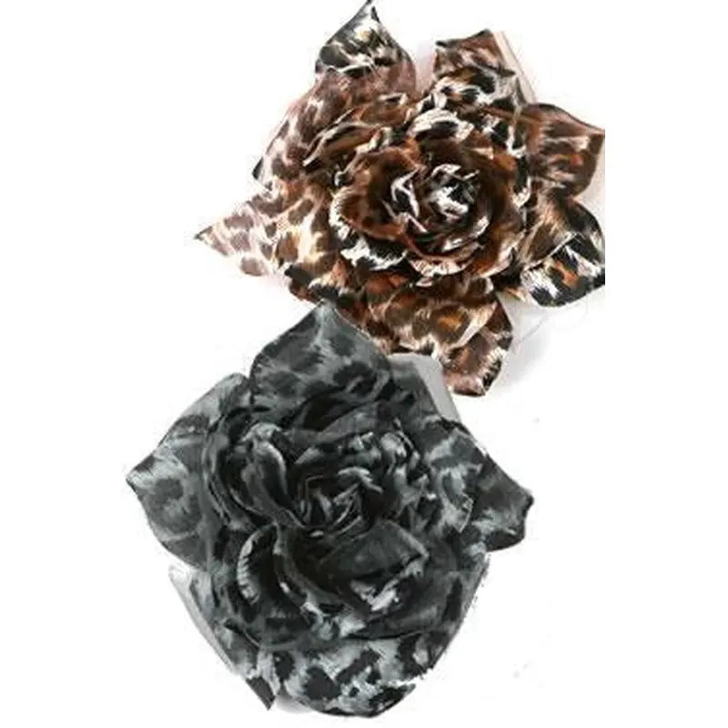 12pk Flower Hair Decoration - Assorted Tie & Pin #AS90281