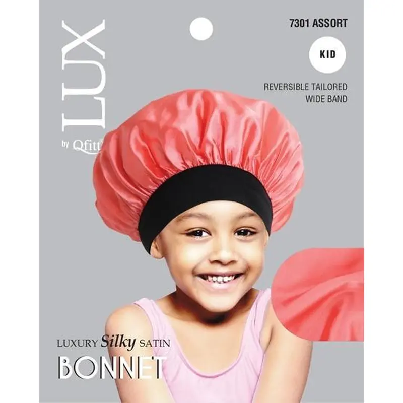 Lux by Qfitt Silky Satin Bonnet Kids MM7301 Assorted