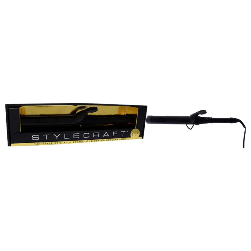 StyleCraft Style Stix XL Spring Curling Iron - SCSSXL15 by StyleCraft for Unisex - 1.5 Inch Curling Iron
