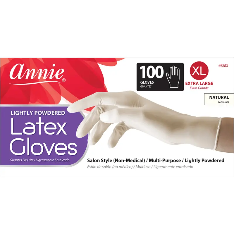 Annie Lightly Powdered Latex Gloves 100/box Extra Large #3813