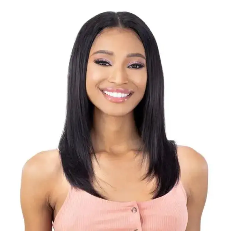 Shake 'N Go Naked Nature 100% Human Hair Tru2U U-PART Wig- Straight