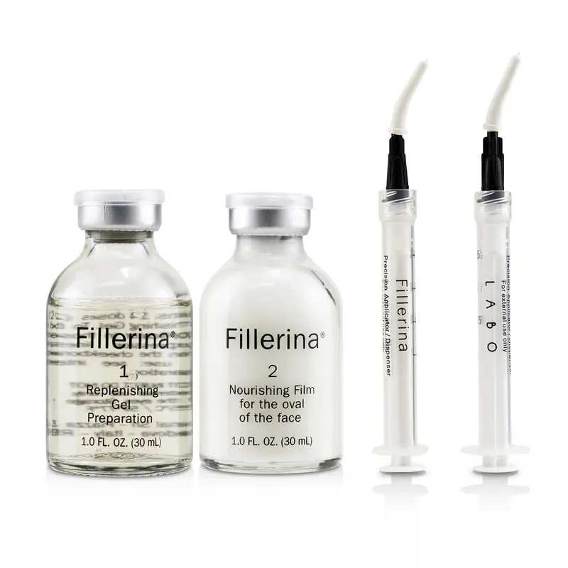 Fillerina Dermo-Cosmetic Replenishing Gel For At-Home Use - Grade 2 (Exp. Date 12/2021)  2x30ml+2pcs