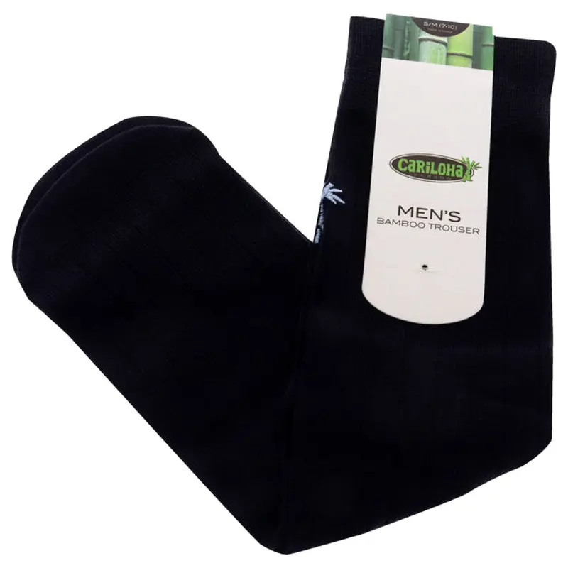 Cariloha Bamboo Trouser Socks - Navy by Cariloha for Men - 1 Pair Socks (S/M)