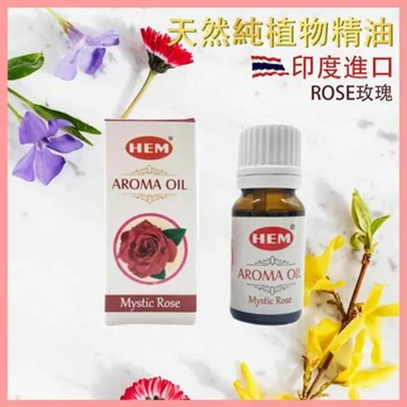HEM HEM - ROSE India pure natural plant-extracted aromatherapy incense oils  HEM-AROMA-ROSE  Fixed size