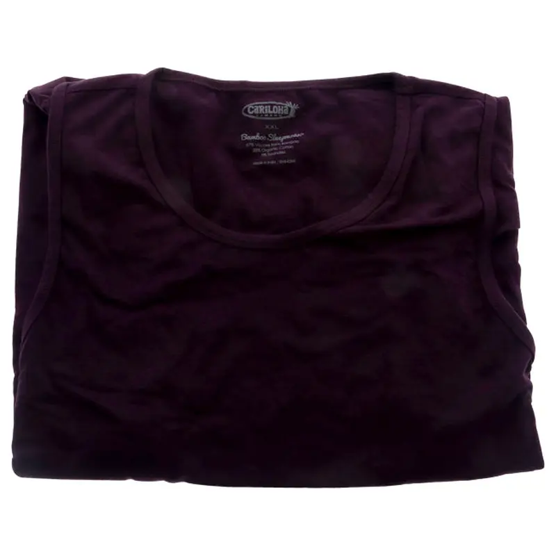 Cariloha Bamboo Sleep Tank Top - Deep Violet by Cariloha for Women - 1 Pc T-Shirt (2XL)