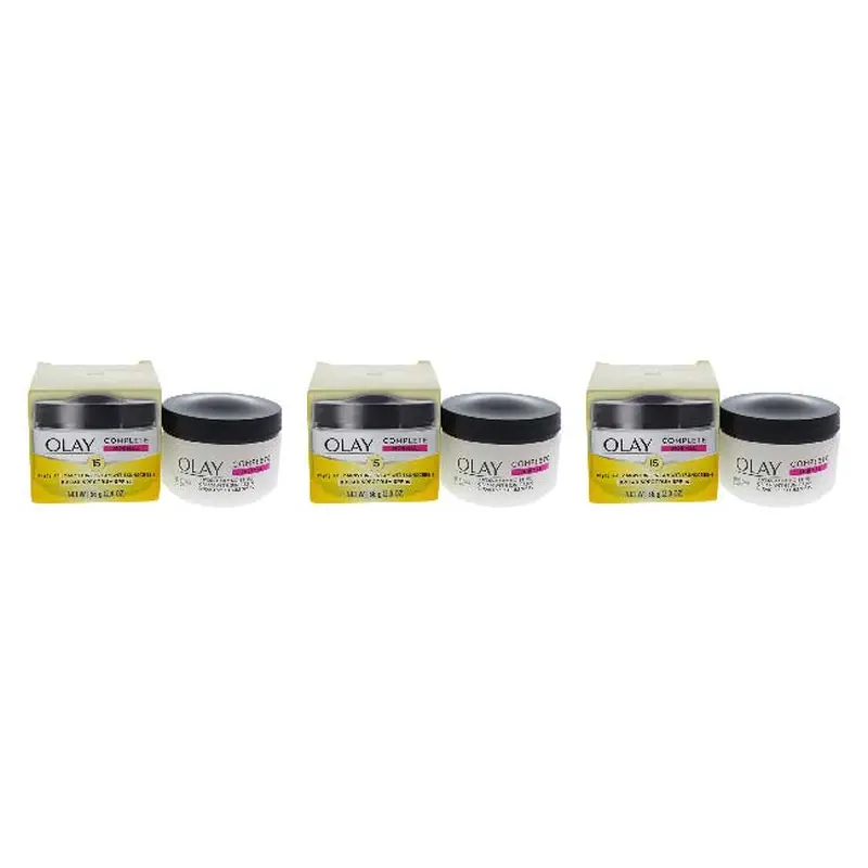 Olay Olay Complete Daily Moisturizer SPF 15 by Olay for Unisex - 2 oz Moisturizer - Pack of 3