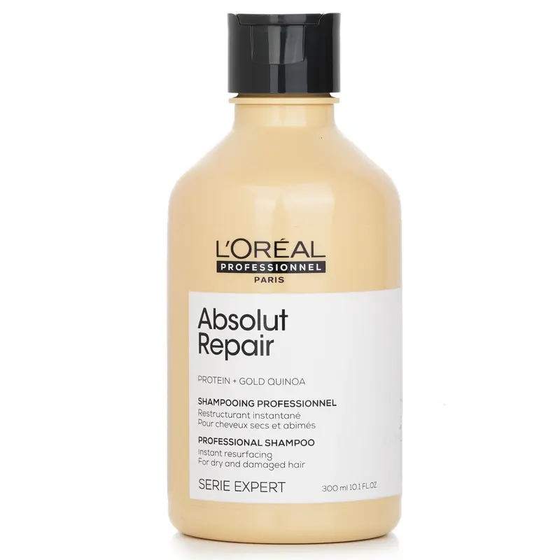 L'Oreal Professionnel Serie Expert - Absolut Repair Protein + Gold Quinoa Instant Resurfacing Shampoo  300ml/10.1oz