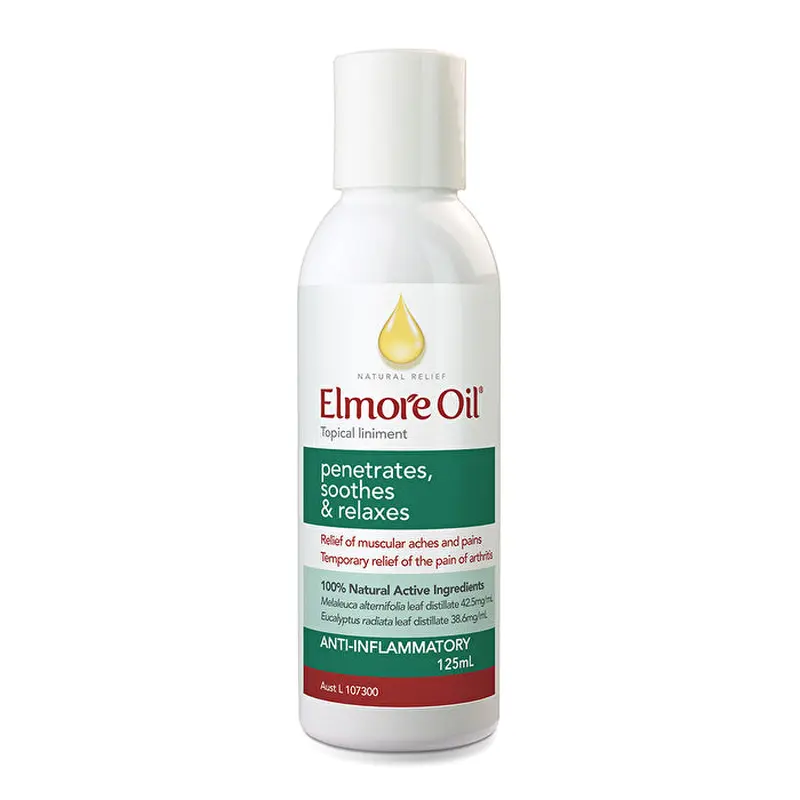 Elmore Oil Natural Relief Topical Liniment Anti-Inflammatory 125ml
