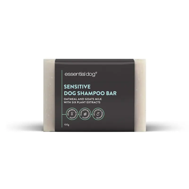 Essential Dog Sensitive Shampoo Bar Oatmeal & Goats Milk 100g
