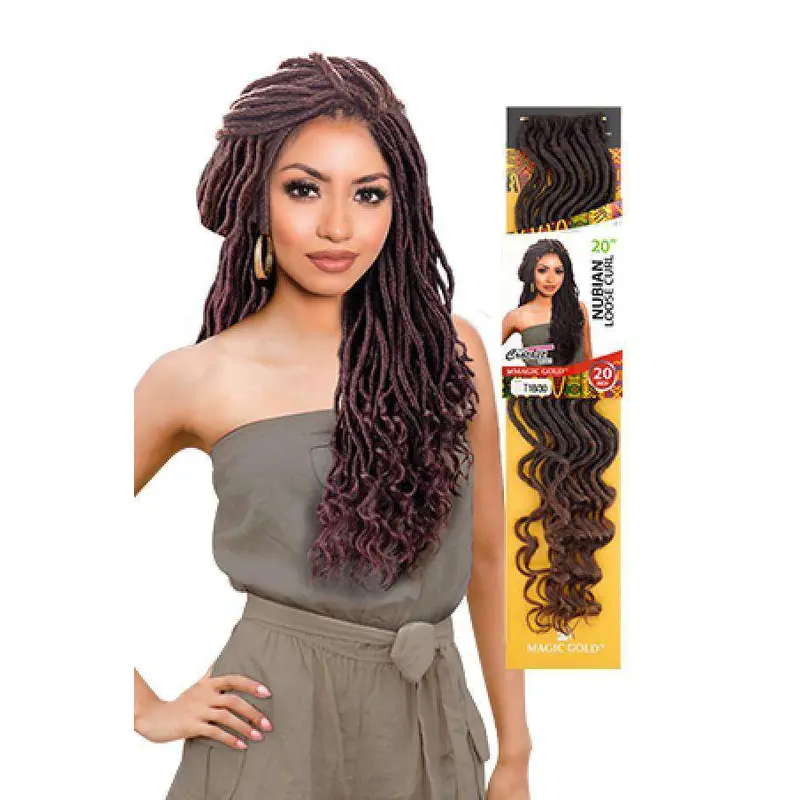 Magic Gold Nubian Loose Curly Braid 20"