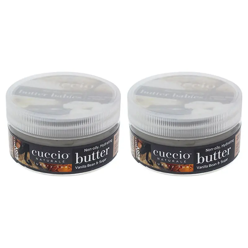 Cuccio Butter Babies - Vanilla Beans and Sugar by Cuccio for Unisex - 1.5 oz Body Lotion - Pack of 2