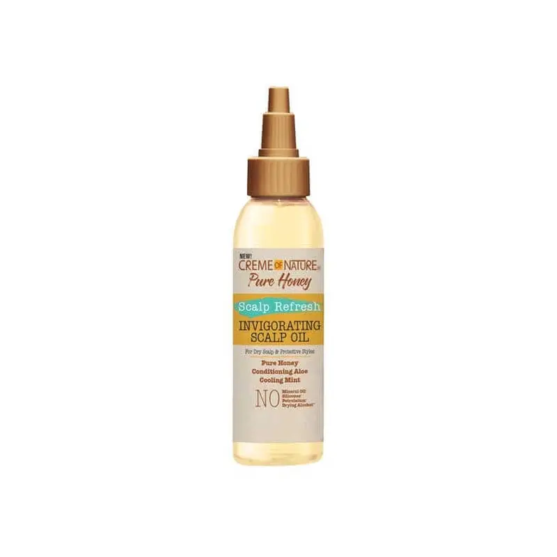 Creme of Nature Pure Honey Scalp Refresh Invigorating Scalp Oil 4 oz