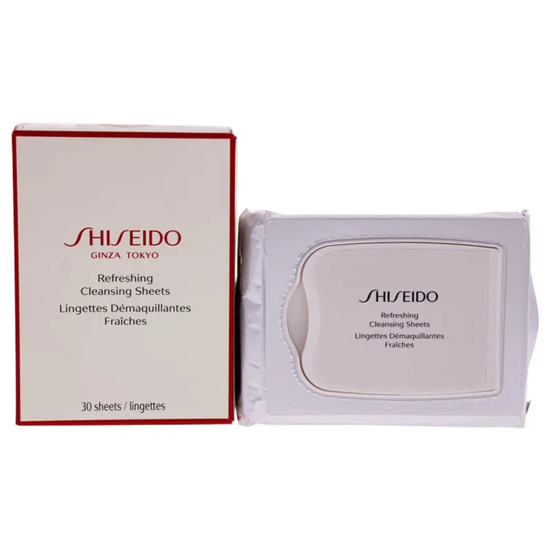 Shiseido Refreshing Cleansing Sheet by Shiseido for Unisex - 30 Count Wipes