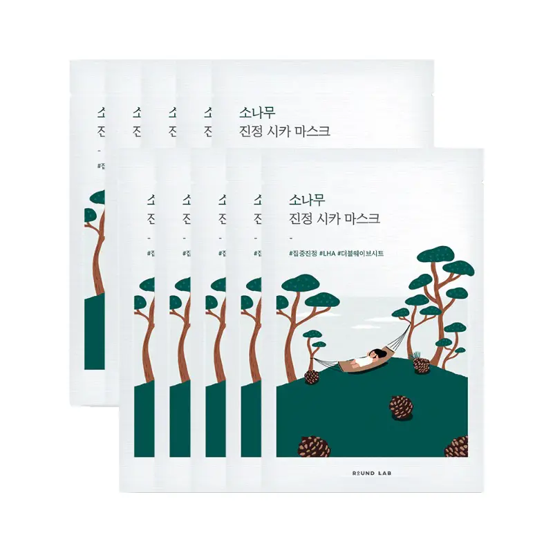 ROUND LAB Pine Calming Cica Mask Sheet 27ml x 10ea