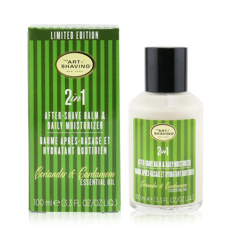 The Art Of Shaving 2 In 1 After-Shave Balm & Daily Moisturizer - Coriander & Cardamom Essential Oil (Limited Edition)  100ml/3.3oz