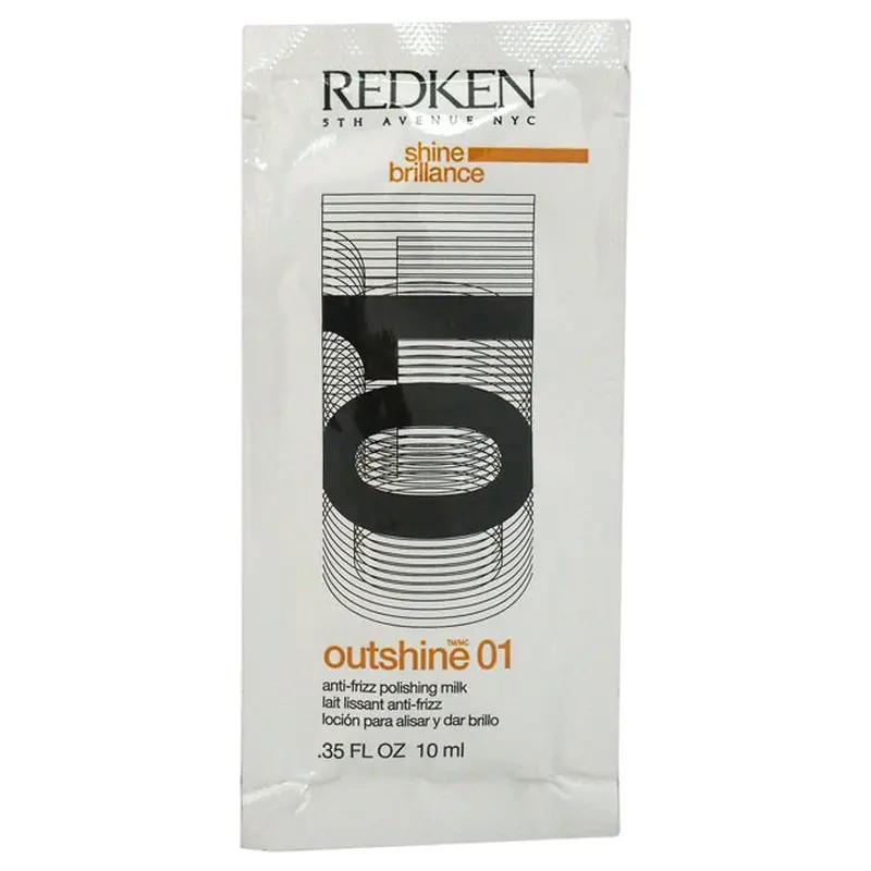 Redken Outshine 01 Anti-Frizz Polishing Milk by Redken for Unisex - 0.35 oz Polishing Milk