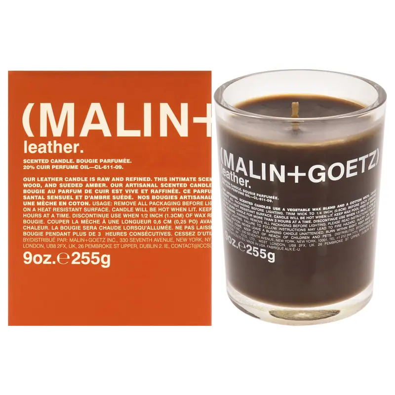 MALIN+GOETZ Scented Candle - Leather by Malin + Goetz for Unisex - 9 oz Candle