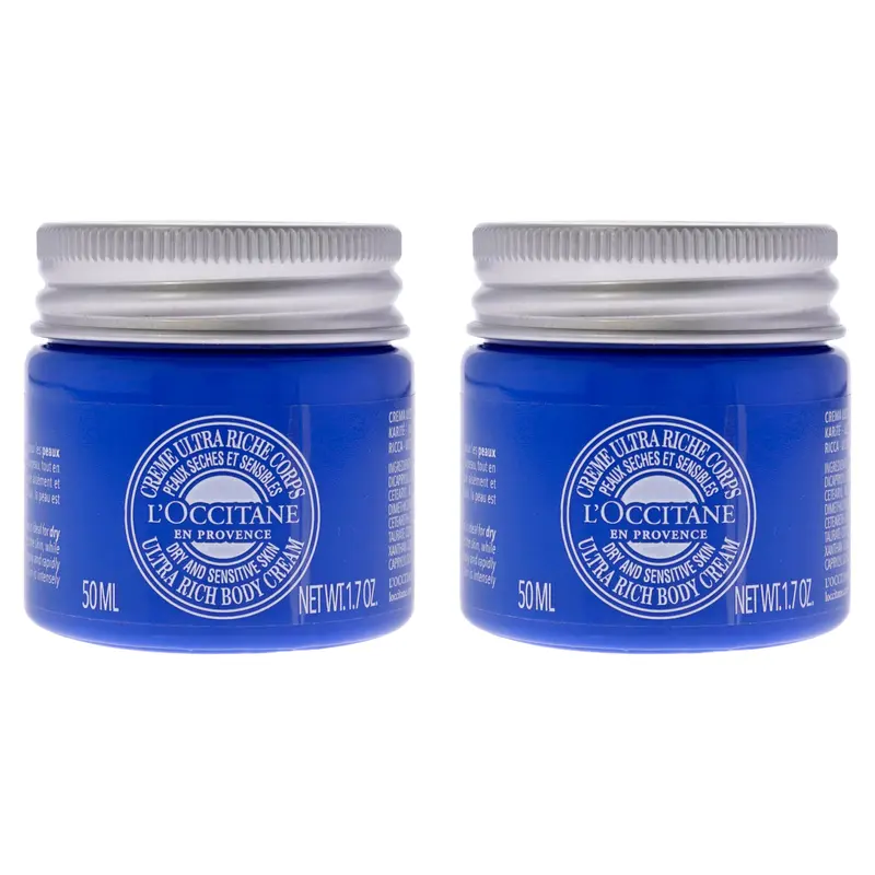 L'Occitane Shea Ultra Rich Body Cream by LOccitane for Unisex - 1.7 oz Body Cream - Pack of 2