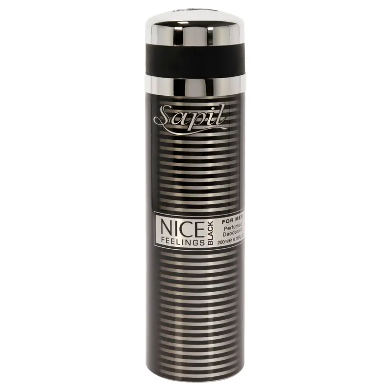 Sapil Nice Feelings Black by Sapil for Men - 6.76 oz Deodorant Spray