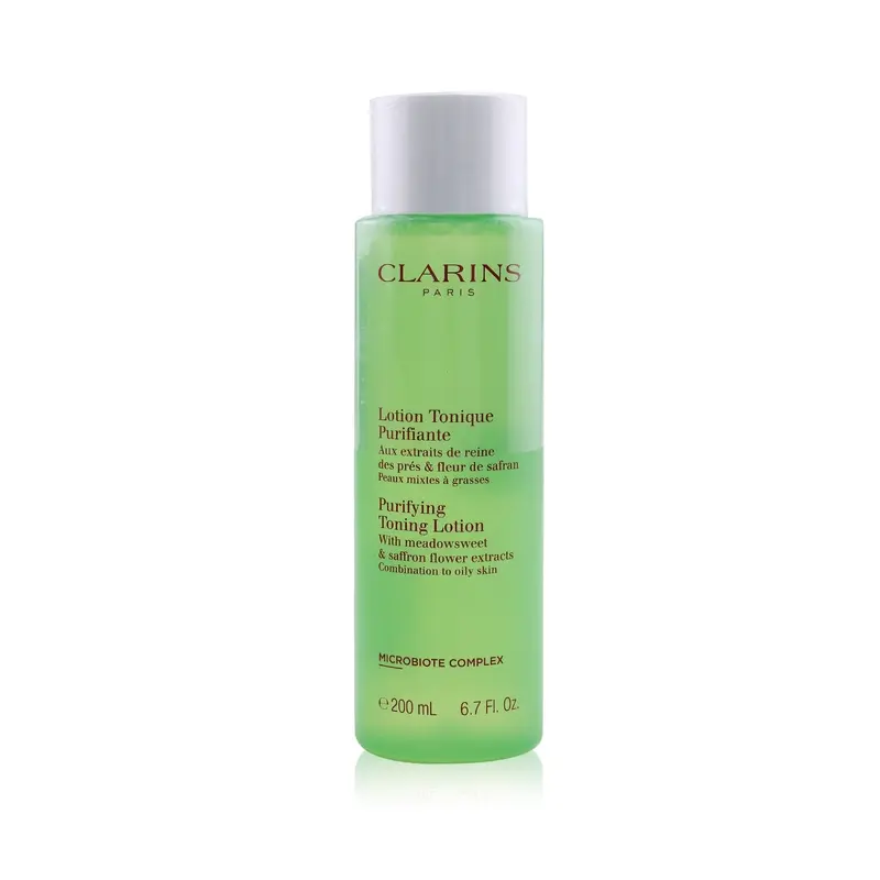 Clarins Purifying Toning Lotion with Meadowsweet & Saffron Flower Extracts - Combination to Oily Skin  200ml/6.7oz