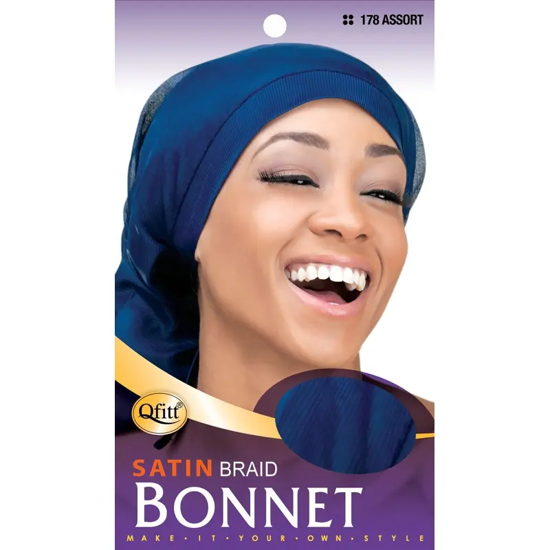 Qfitt Satin Braid Bonnet #178 Assorted