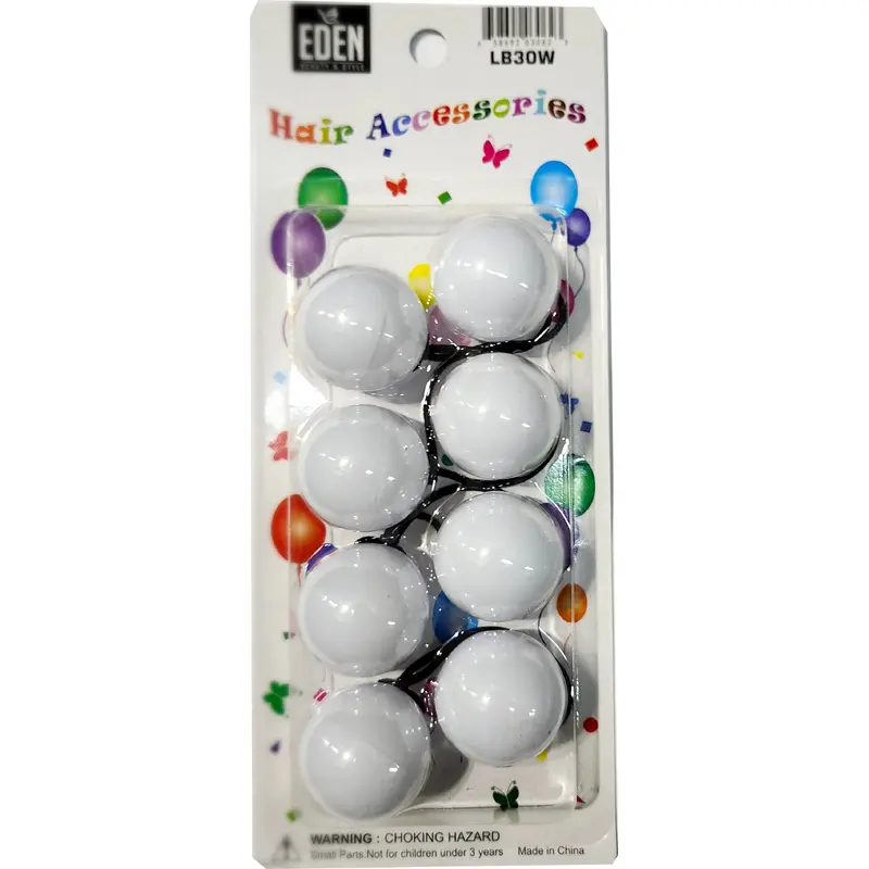 Eden Hair Baubles - White #LB30W