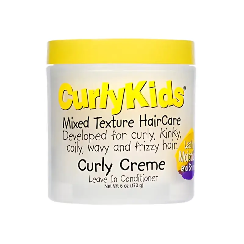 Curly Kids Curly Crme Leave-In Conditioner  6 oz | Lightweight Moisture for Natural Curls