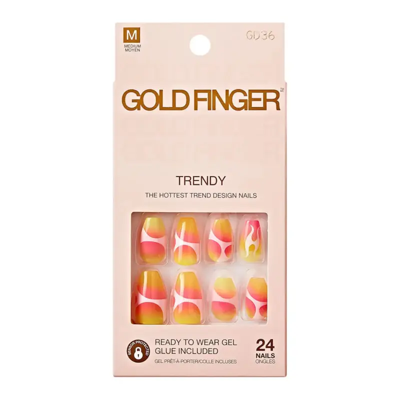 Gold Finger Trendy Nails - Same Friends
