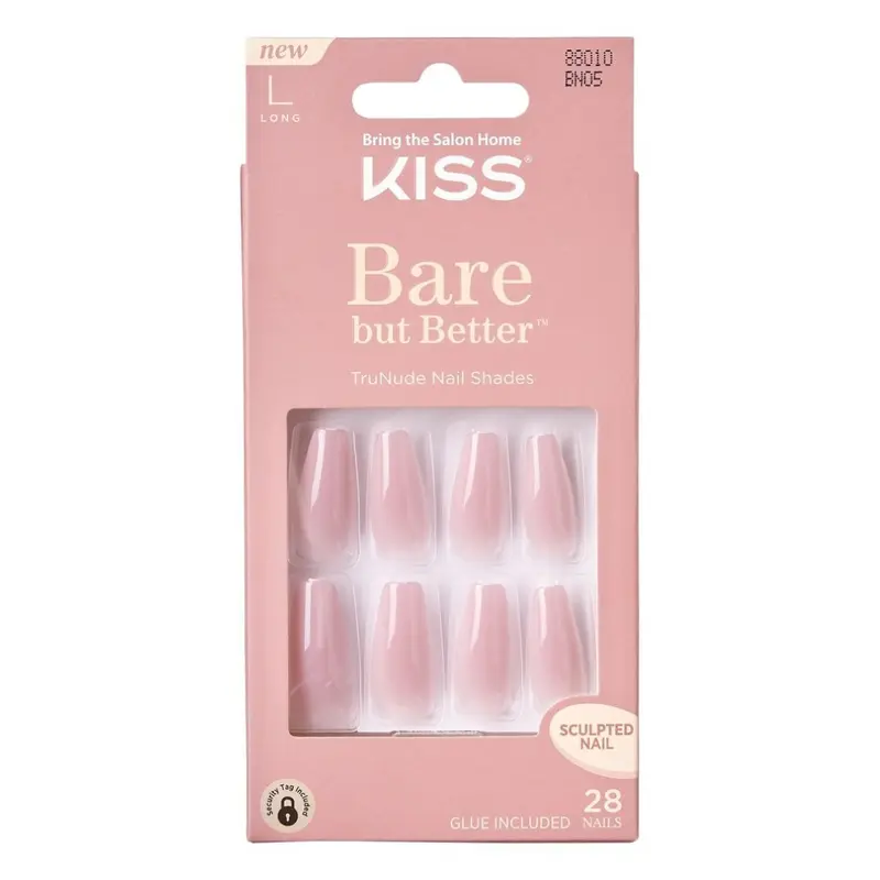 Kiss Bare But Better Premium Nails - Berry Nude