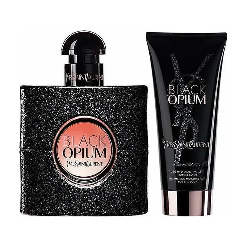 Yves Saint Laurent Black Opium Set: EDP Spray 50ml + Body Lotion 50ml