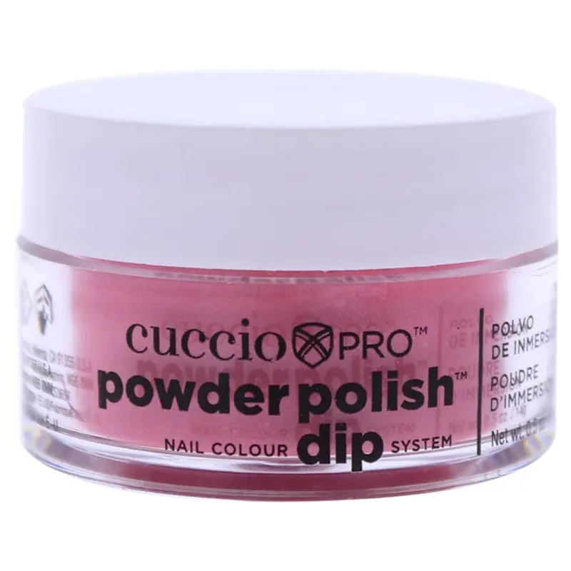 Cuccio Pro Powder Polish Nail Colour Dip System - Rose with Rainbow Mica by Cuccio for Women - 0.5 oz Nail Powder