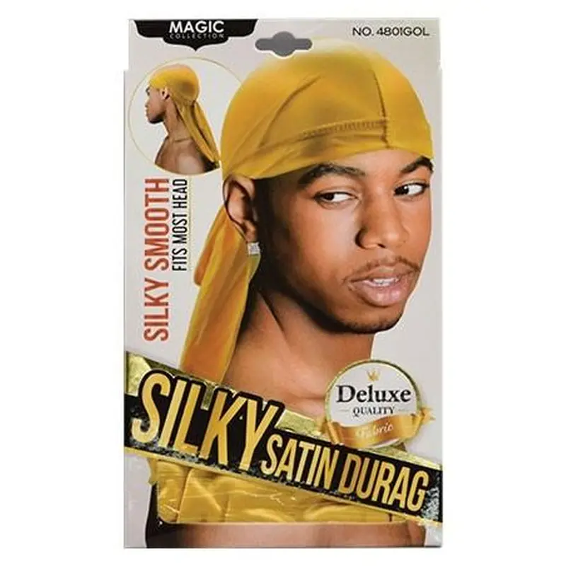 Magic Collection Silky Satin Durag #4801 Gold - Dollar Deals