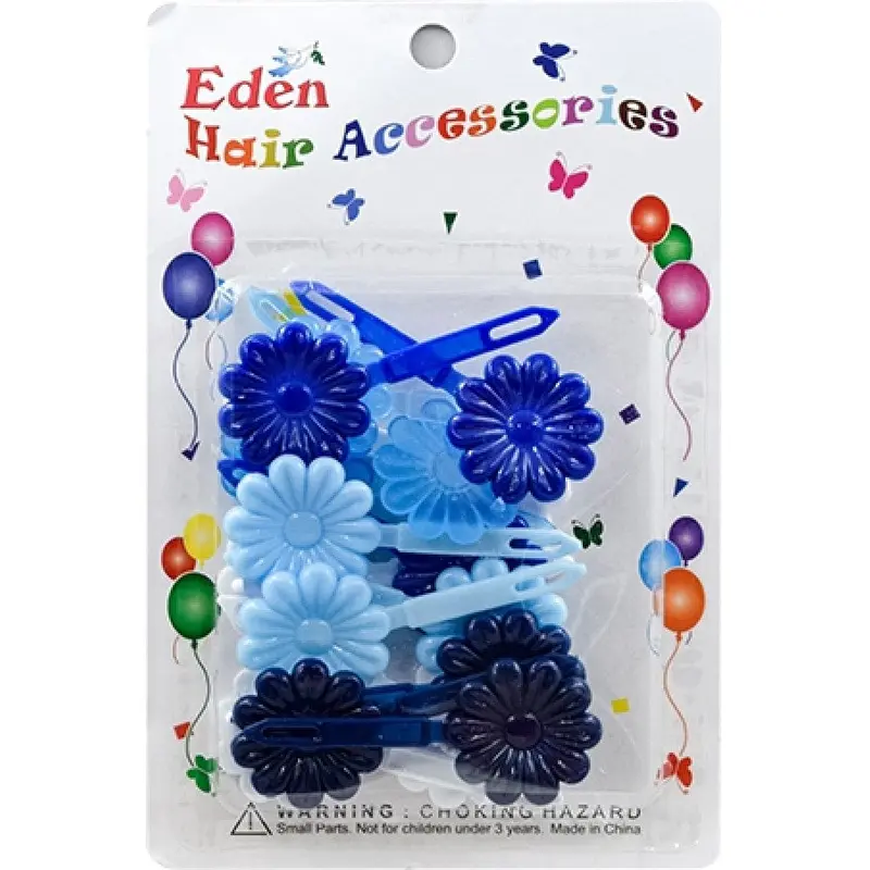 Eden Hair Barrettes - Flowers Blue Tone #FB-B6