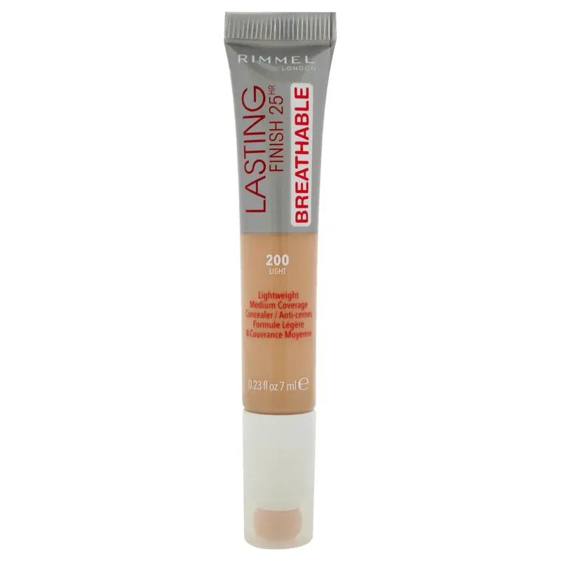 Rimmel London Lasting Finish 25Hr Breathable Concealer - 200 Light by Rimmel London for Women - 0.23 oz Concealer