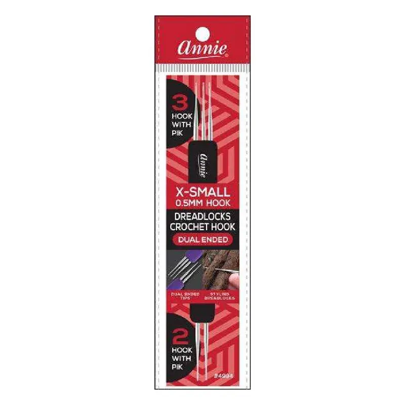 Annie #4994 Dreadlock Crochet Needle Dual Style 2 and 3 Hook