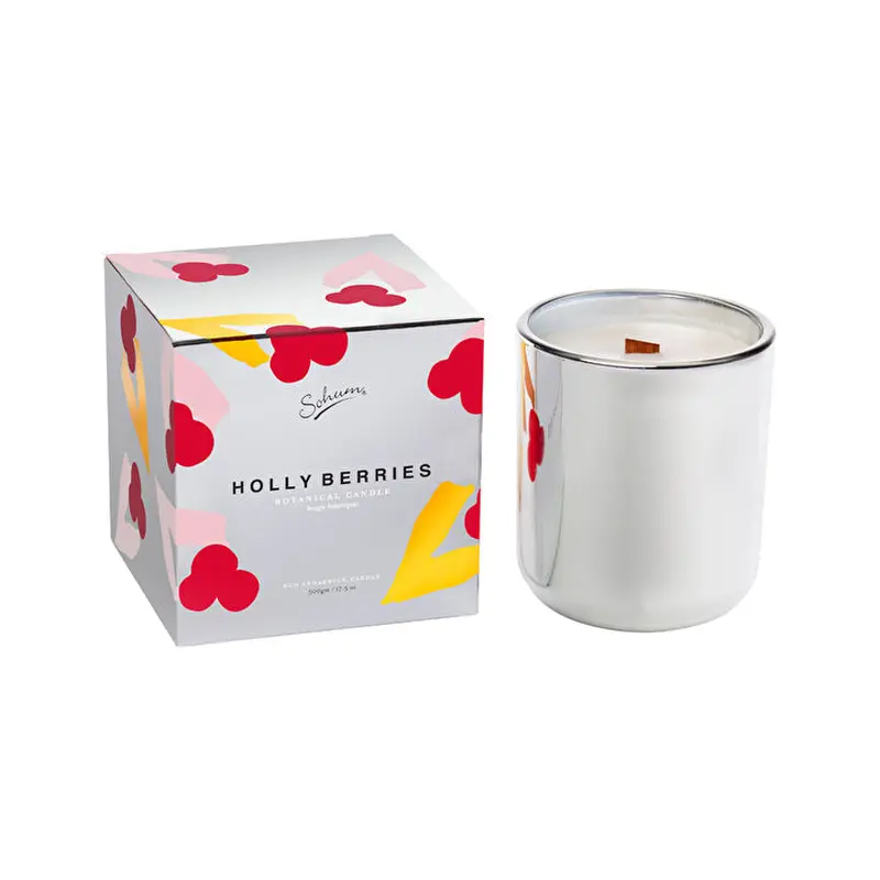 Sohum Botanical Candle Eco Cedarwick Candle Holly Berries 500g