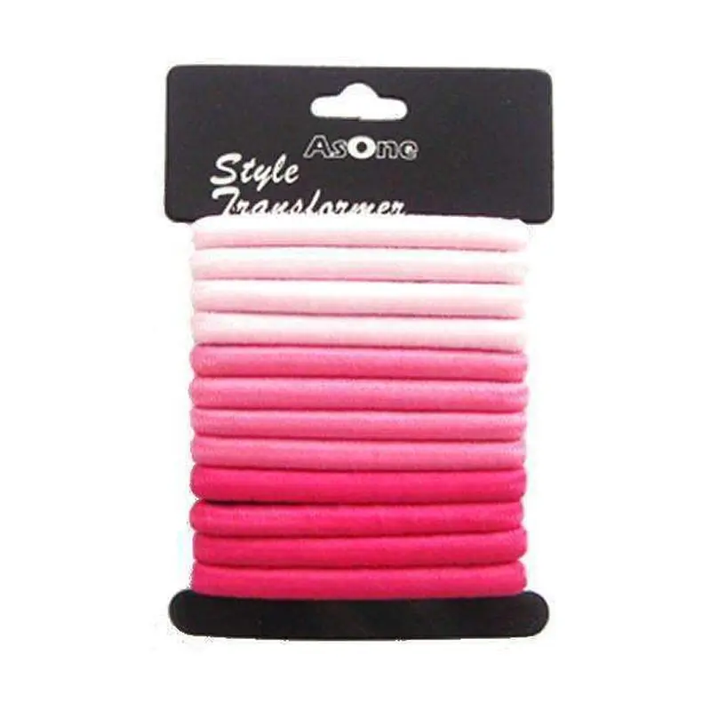12pcs Ponytail Holders Pink