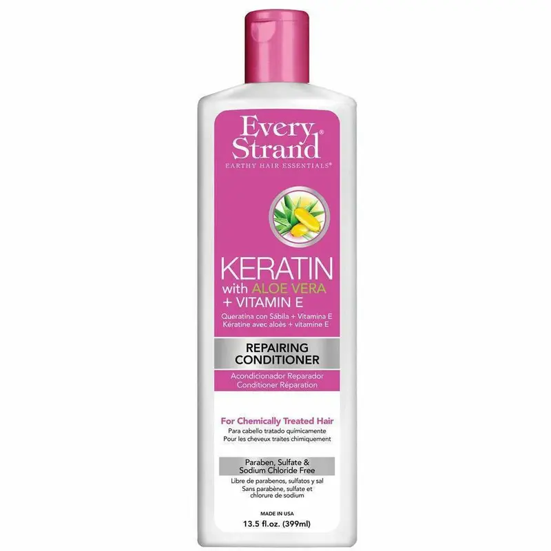 Every Strand: Keratin with Aloe Vera + Vitamin E Repairing Conditioner 13.5oz