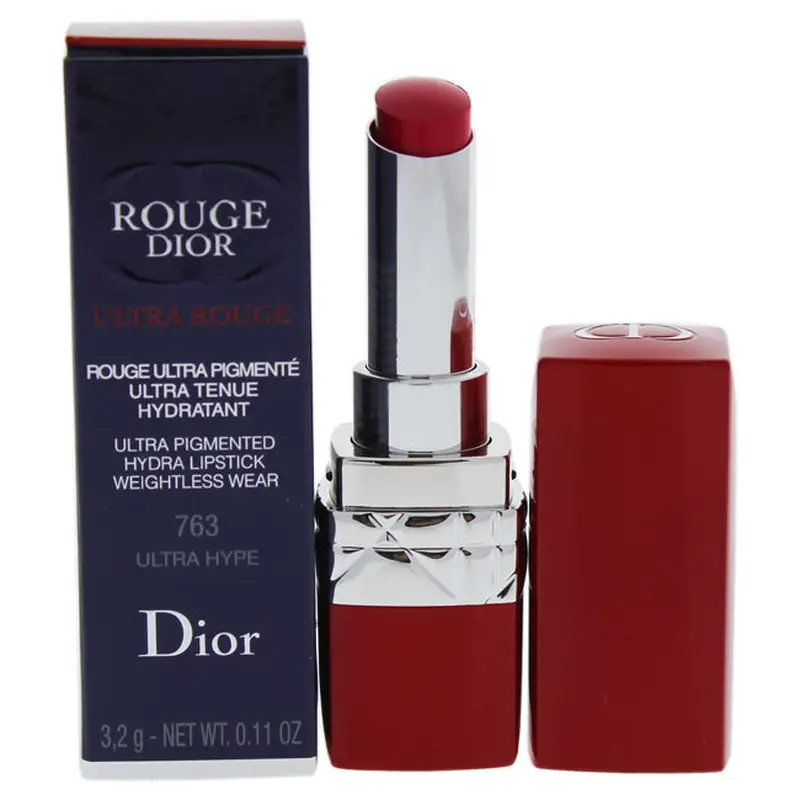 Christian Dior Rouge Dior Ultra Rouge Lipstick - 763 Ultra Hype by Christian Dior for Women - 0.11 oz Lipstick
