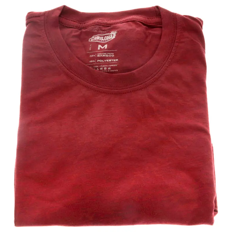 Cariloha Bamboo Comfort Crew Tee - Rockwood Red by Cariloha for Men - 1 Pc T-Shirt (M)