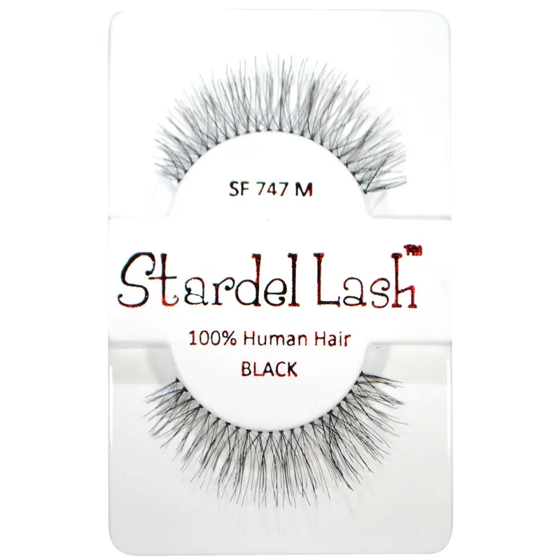 Stardel Lash 100% Human Hair Lashes - SF 747 M Black
