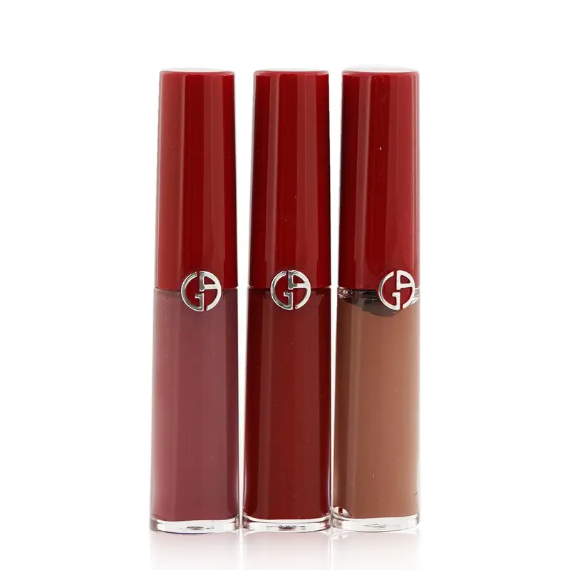 Giorgio Armani Lip Maestro Intense Velvet Color Set (3x Mini Liquid Lipstick) - #101,#400,#501  3x3.5ml/0.12oz