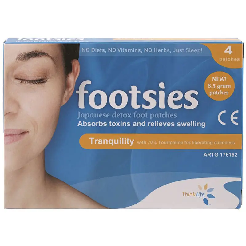 FOOTSIES BY THNKLIFE Thinklife Footsies Tranquility Trial Size x 4 Patches
