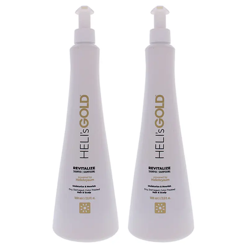 Helis Gold Revitalize Shampoo by Helis Gold for Unisex - 33.8 oz Shampoo - Pack of 2