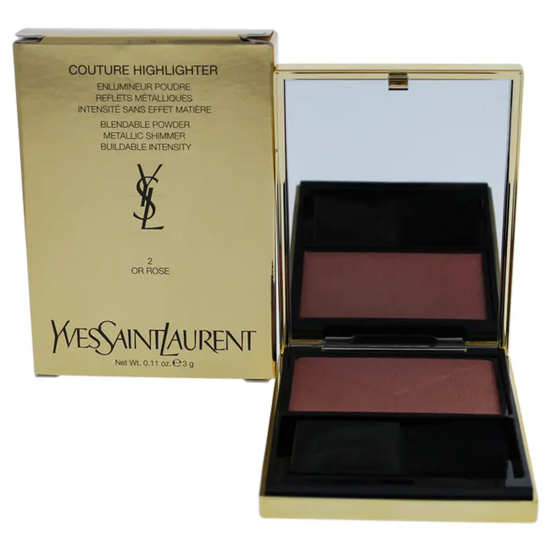 Yves Saint Laurent Couture Highlighter - 2 Or Rose by Yves Saint Laurent for Women - 0.11 oz Highlighter