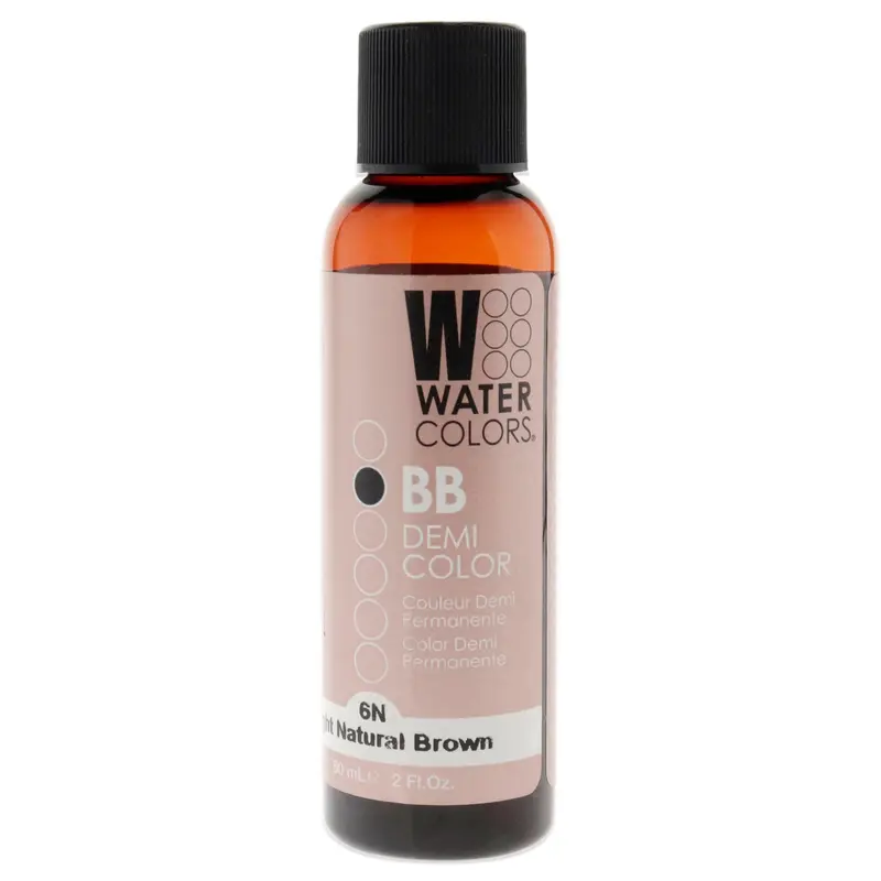 Tressa Watercolors BB Demi-Permanent Hair Color - 6N Medium Natural Brown by Tressa for Unisex - 2 oz Hair Color