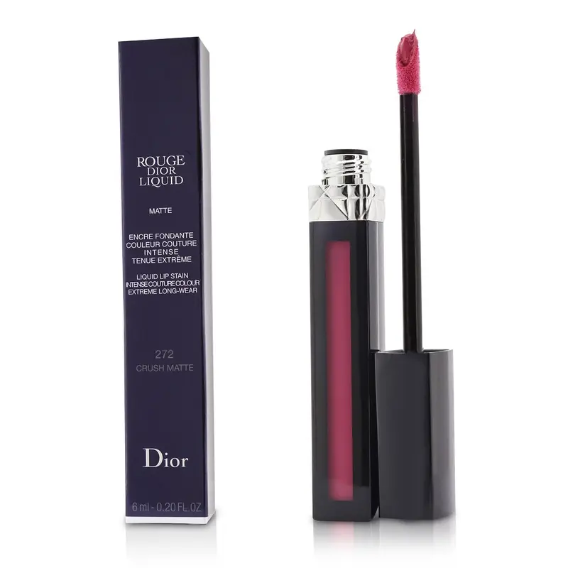 Christian Dior Rouge Dior Liquid Lip Stain - # 272 Crush Matte (Hot Pink)  6ml/0.2oz