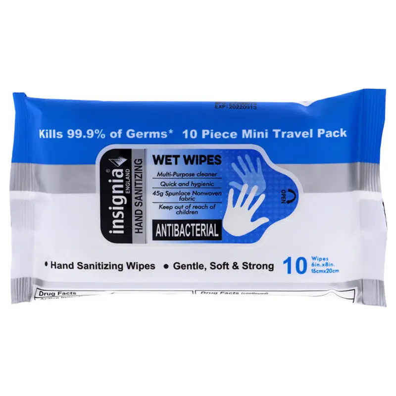Insignia Insignia Antibacterial Wipes by Insignia for Unisex - 10 Pc Wipes