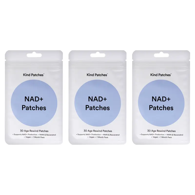 Kind Patches NAD Plus Patches by Kind Patches for Unisex - 30 Count Patches - Pack of 3